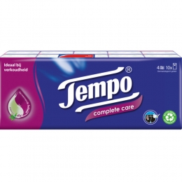 6xTempoCompleteCare4-laagsZakdoekjes10stuks