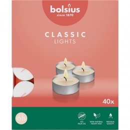 BolsiusTheelichtenWit6branduren40stuks