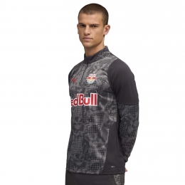 PUMARedBullSalzburgTrainingstrui14-Zip2025-2026DonkergrijsZwartRood