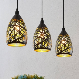 LindbyMarcellohanglamp75cm3-lampszwart-goud