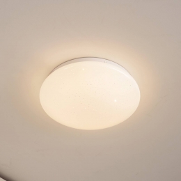LindbyLEDplafondlampJanoschwit28cmafstandsbediening