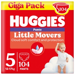 HuggiesLittleMoversLuierbroekjesMaat512-17kg104stuks