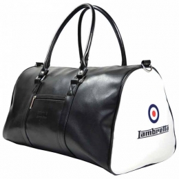 LambrettaRetroSportsLargeBagTas28x49x25T20064L-BLKWHT