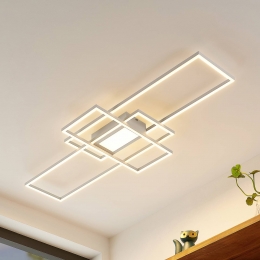 LindbyLEDplafondlampCaitlinwitmetaal105cm