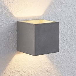 LindbywandlampNelliegrijsbeton115cmbreed