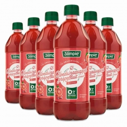 6xSlimpieSiroopBloedsinaasappelGrapefruit650ml
