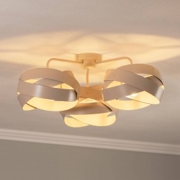 EulunaplafondlampTornadobeige3-lamps