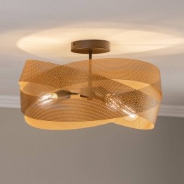 EulunaplafondlampTornadogoudkleurig50cm