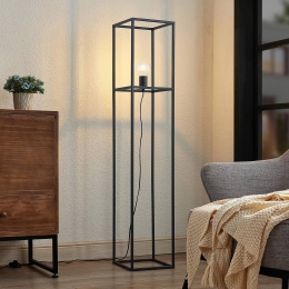 LindbyJordanavloerlampframezwart1-lamp