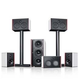 TeufelSystem4THX51homecinema-systeemEchtbioscoopgevoel3specialedriversZwartWit