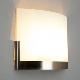 LindbywandlampKarla35cmwitnikkelglasE27