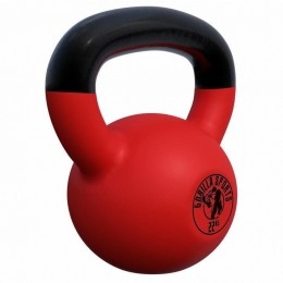 Kettlebell-Gietijzer-Vinyl-Gewicht-Rood-22kg-GorillaSports
