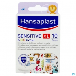HansaplastSensitiveKidsXl6x7cmStrips10