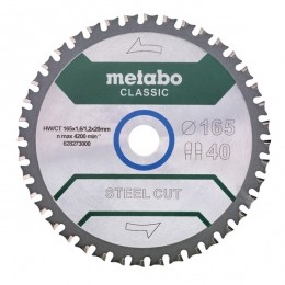 Metabo628651000SteelCutCirkelzaagblad-165X20X40T-Metaal