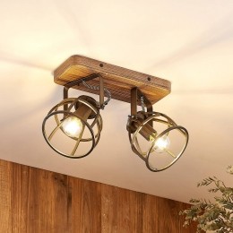 LindbyplafondspotRutger36cm2-lampshoutkooiE14