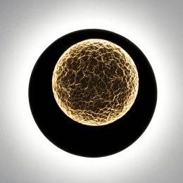 HollnderPlenilunioLEDwandlampbruin-zwart-goudkleurig60cm