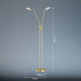 FISCHERHONSELLEDvloerlampPoolmessingkleurighoogte160cm2-lamps