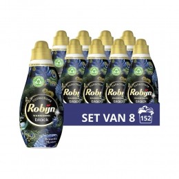 8xRobijnKleinKrachtigWasmiddelBlackBeautifulMystery19Wasbeurten665ml