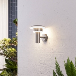 LindbyLEDbuitenwandlampLilliehoogte19cmroestvrijstaal