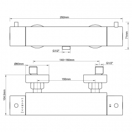 DouchekraanThermostaatAquasplashSafemetCoolTouchRVSAquasplash