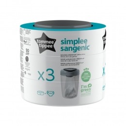 TommeeTippeeSimpleeSangenicNavulcassette3stuks