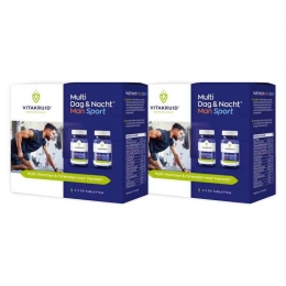 2xVitakruidManSportMultiDagNacht60tabletten