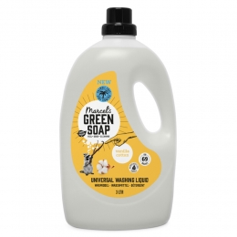 4xMarcelsGreenSoapWasmiddelKatoenVanille69Wasbeurten3liter