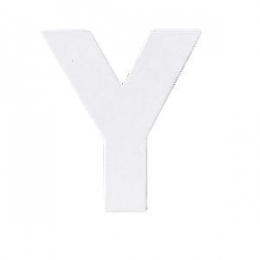 Letterkarton10cmWit-Y