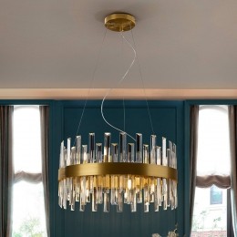 SchullerValenciaGracehanglampijzerglasrond55cm14-lichts