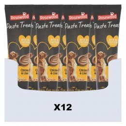 12xRosewoodHondensnackPastaCremeKipLever150gr