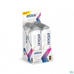 EtixxIsotonicDrinkEnergyGelOrange12x60ml