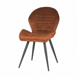 EetkamerstoelRiovelvetRoestbruin
