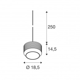 SLVPantiloRope19hanglampbruinambergoudglas19cm