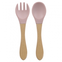 Dutsi-BabyBestekset-HoutSiliconen-Zachtroze