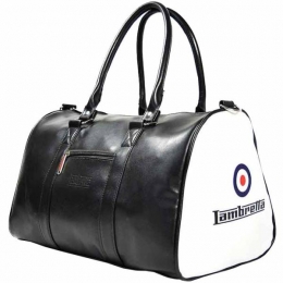 LambrettaRetroSportsBagTas23x40x25T20064S-BLKWHT