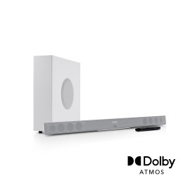 TeufelCINEBAR11voorDolbyAtmos21-setSurroundsoundHDMIARCBluetoothDraadlozesubwooferWit