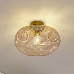 LindbyplafondlampLeliaamberglas35cm