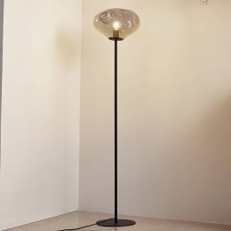 LindbyvloerlampLeliarookgrijsglasmetaal150cm