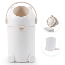 DutsiLuieremmerPLUS100geurvrijExtrastabiel-incl40vuilniszakken-10LinhoudBeigeTaupe