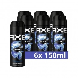 6xAxeDeodorantBodysprayClick150ml