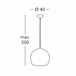 KolarzLunahanglamp40cmcrmekleurigglas