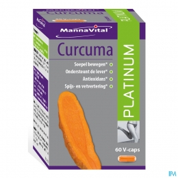 MannavitalCurcumaPlatinumVoedingssupplement60Capsules
