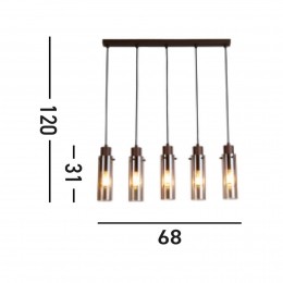 SearchlightSwedenIIhanglamp5-lampslangstaalglasE27