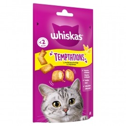 WhiskasTemptationsKattensnacksKipKaas60gr