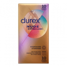 2xDurexCondoomsNudeExtraLube10stuks