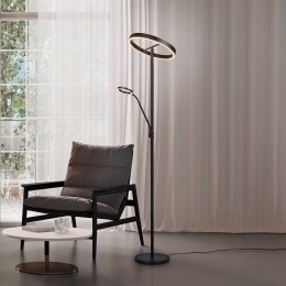 TrioLightingLEDvloerlampWilliszwarthoogte180cmmetaalCCTdimmer