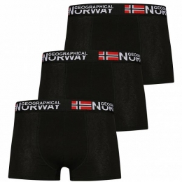 GeographicalNorwayHerenBoxershort3-pakzwartPack-3-zwart
