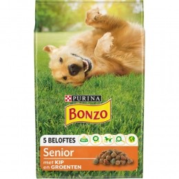 BonzoHondenvoerDroogSeniorKip-Groenten3kg