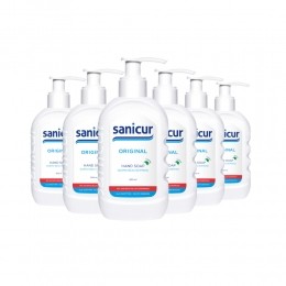 6xSanicurHandzeepOriginal300ml