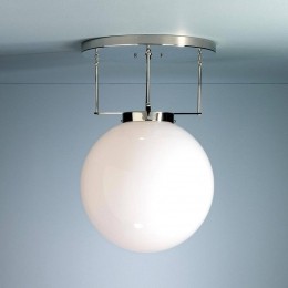 TECNOLUMENBrandtsplafondlampBauhaus-stijlnikkel35cm